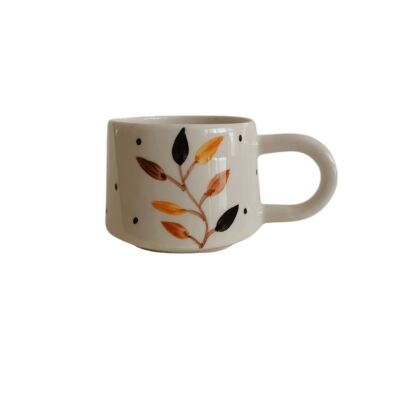 Bozkır Desen El İşi Seramik Kupa Bardak Mug - 1