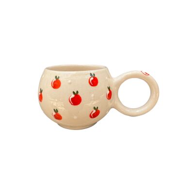 El İşi Ece Baby Elma Desenli Seramik Kupa Bardak Mug - 1