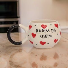 İlbay Ece Seramik Kupa Bardak Mug Karım da Karım
