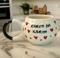 İlbay Ece Seramik Kupa Bardak Mug Karım da Karım