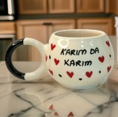 İlbay Ece Seramik Kupa Bardak Mug Karım da Karım