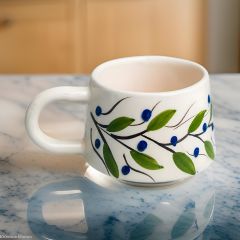 İlbay Klasik Seramik Kupa Mug Erik Dalı