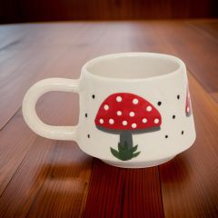 Mantar Desenli klasik Mantar Kupa