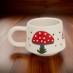 Mantar Desenli klasik Mantar Kupa