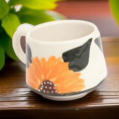 Ayçiçeği Desenli Seramik Kupa Bardak Mug