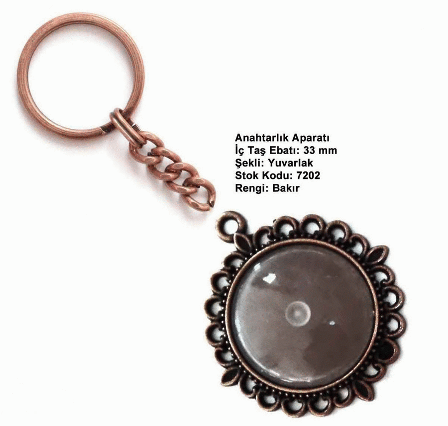 Anahtarlık Aparatı 7202 Bakır Kaplama