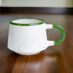 İlbay Seramik Kupa Mug Klasik Yeşil Simli