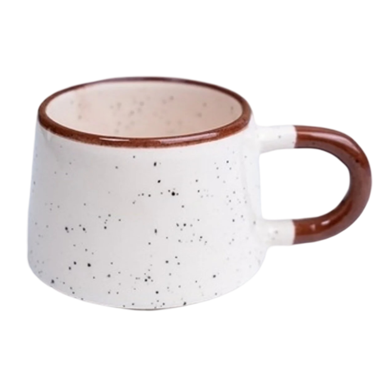 İlbay Seramik Kupa Mug Klasik Kahverengi Simli