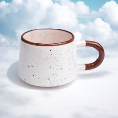 İlbay Seramik Kupa Mug Klasik Kahverengi Simli