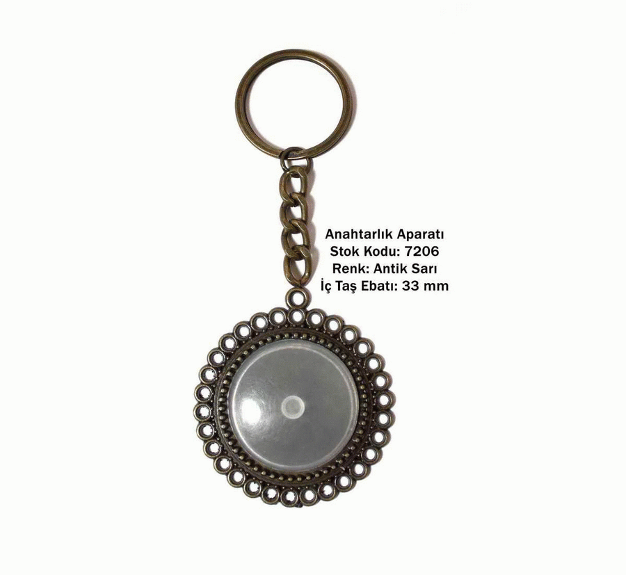 Anahtarlık Aparatı 7206 Antik Sarı