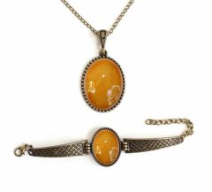 İlbay Çini Takı Kolye Bileklik Seti 2717DS303