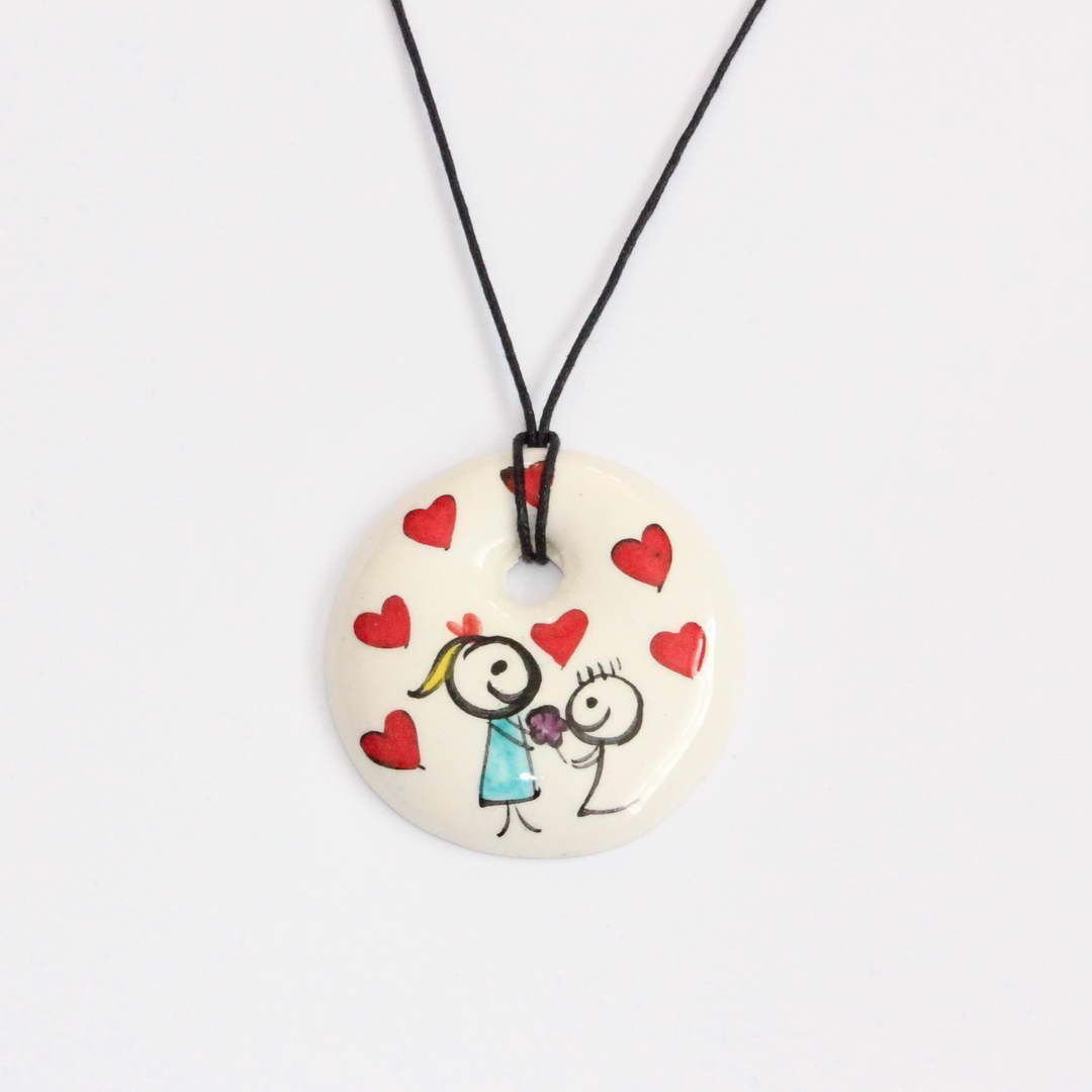 Çini Seramik Plaj Kolyesi 934