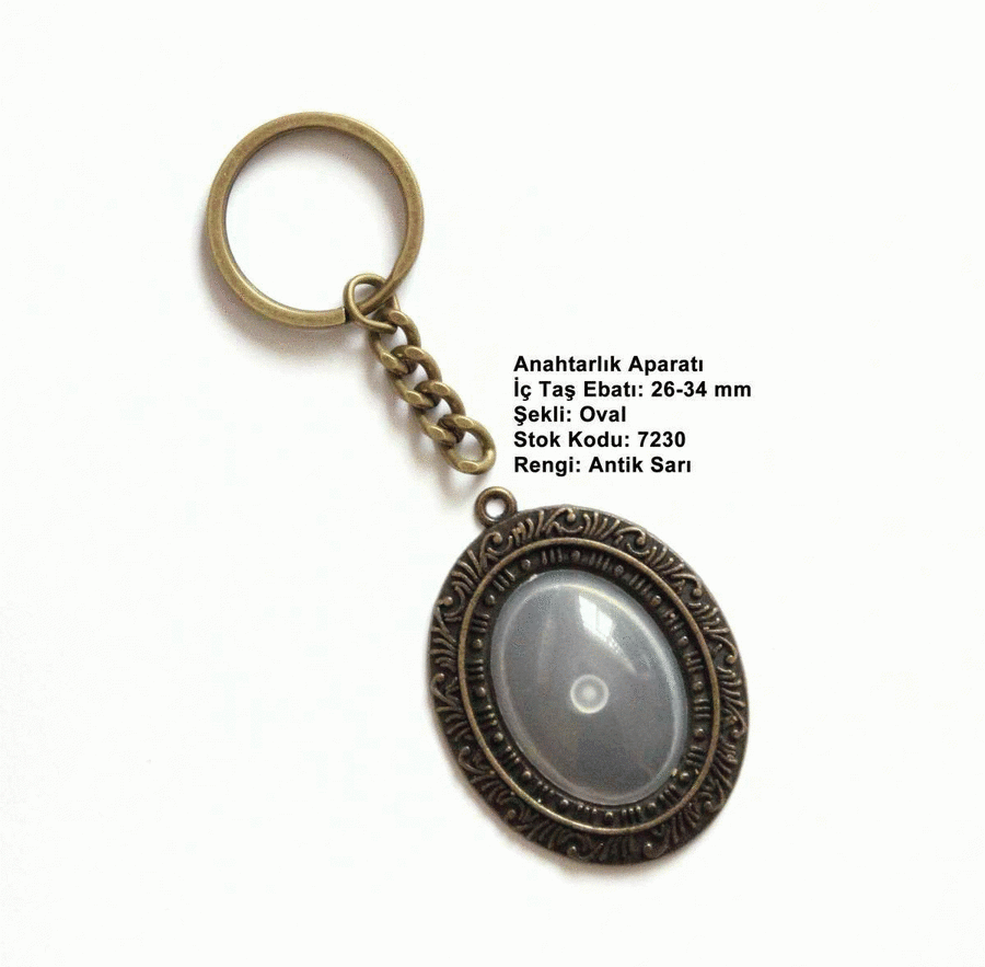 Anahtarlık Aparatı 7230 Antik Sarı