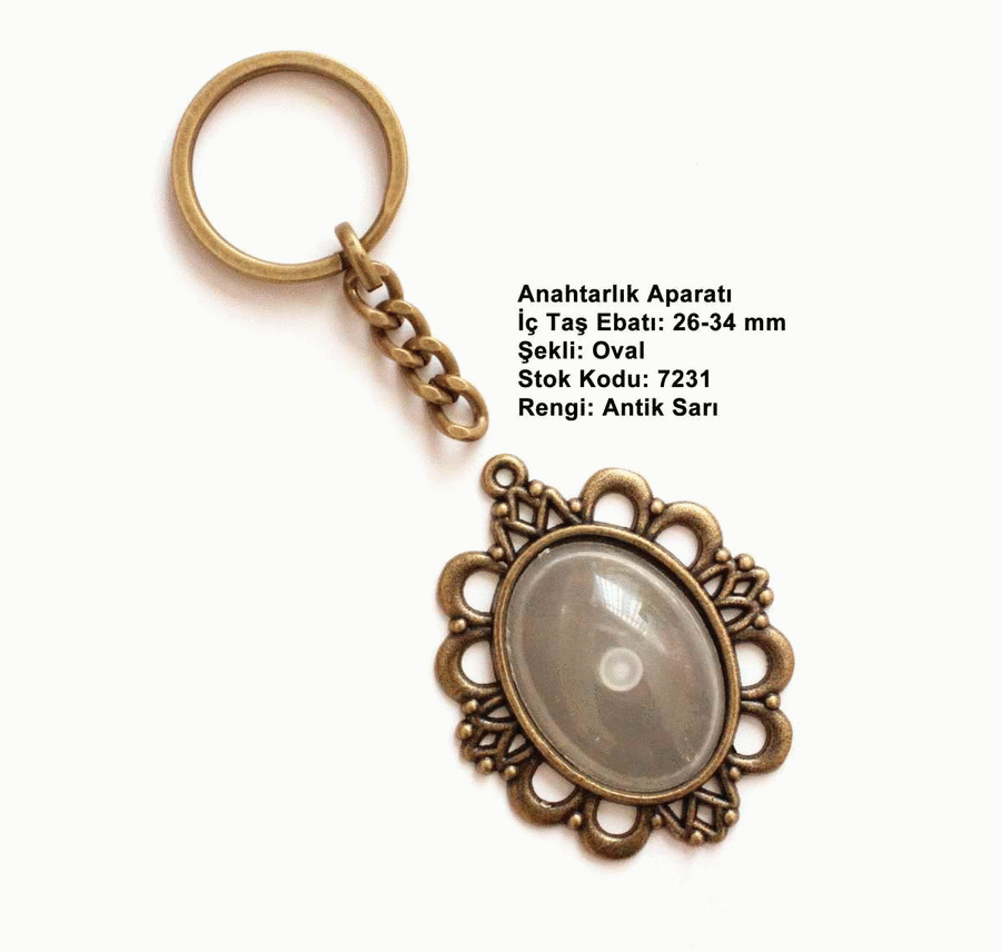 Anahtarlık Aparatı 7231 Antik Sarı