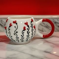 İlbay Seramik Kupa Bardak Mug Ece Modern Sevgili