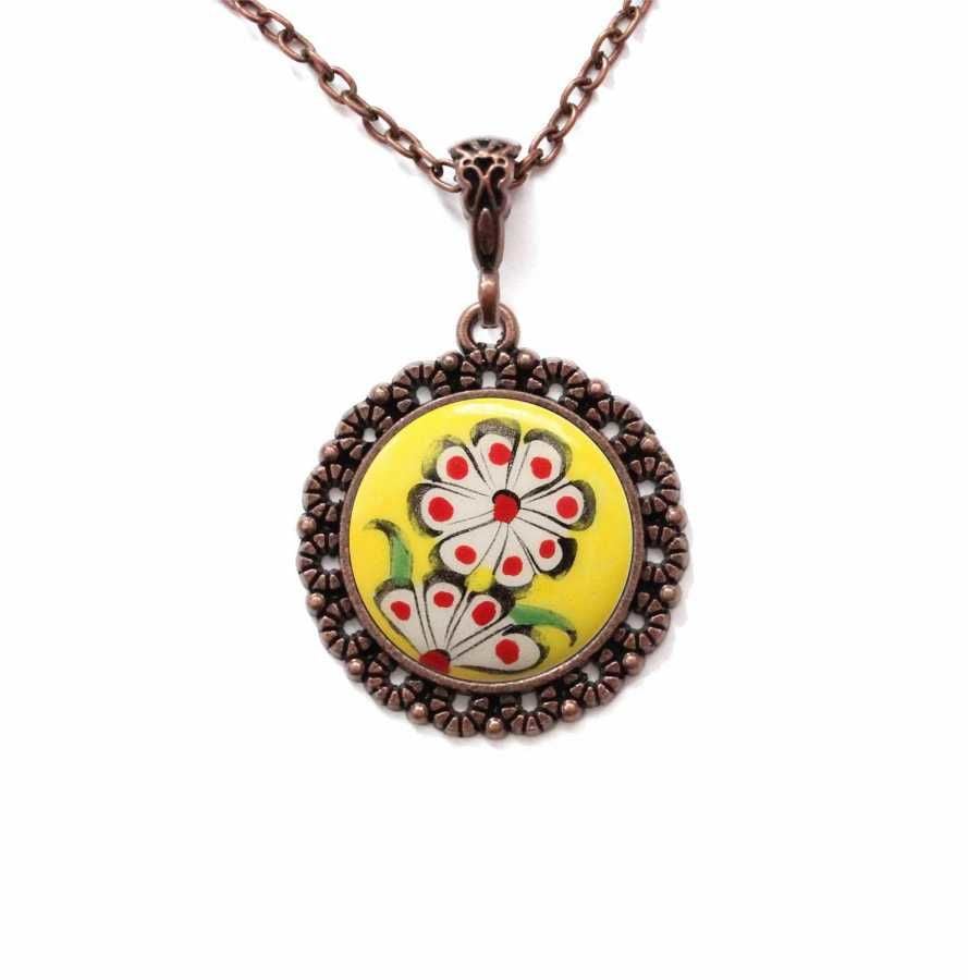 İlbay Çini Seramik Kolye 091DS143