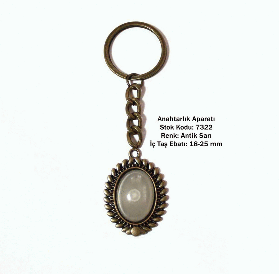 Anahtarlık Aparatı 7322 Antik Sarı
