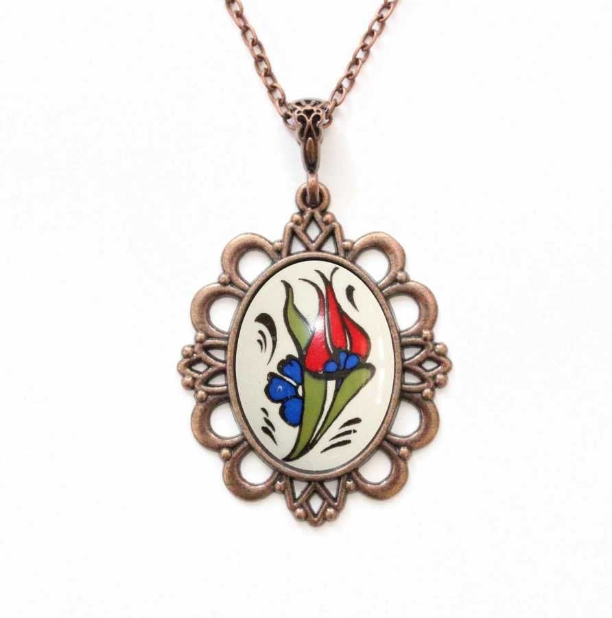 İlbay Çini Seramik Kolye 074DS001