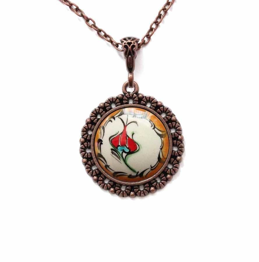 İlbay Çini Seramik Kolye 091DS145