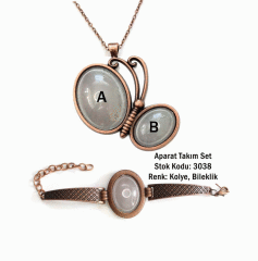 Kolye Bileklik Aparat Takım Set 3038 Bakır Kaplama