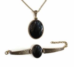 İlbay Çini Takı Kolye Bileklik Seti 2717DS304