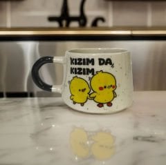 İlbay Seramik Kupa Bardak Klasik Kızım da Kızım