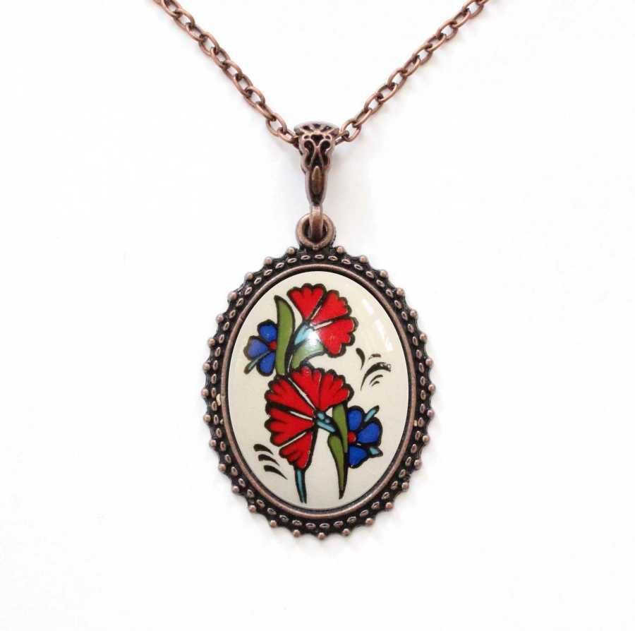 İlbay Çini Seramik Kolye 077DS013