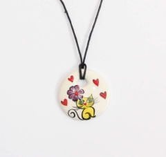 Çini Seramik Plaj Kolyesi 938