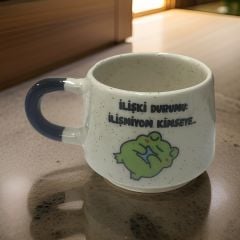 İlbay Seramik Klasik Kupa Bardak Mutlu Eden Şeyler