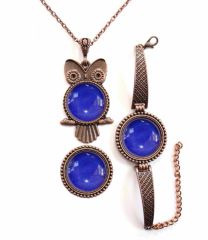 İlbay Çini Takı Kolye Bileklik Yüzük Seti 2454DS356