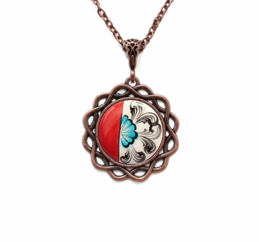 İlbay Çini Seramik Kolye 100DS118