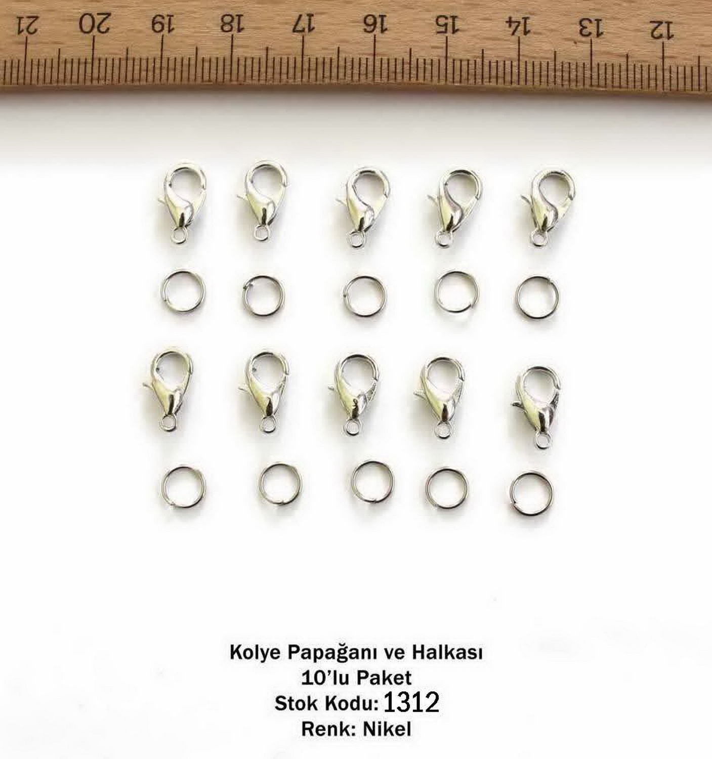 1312 Kolye Papağanı ve Halkası Nikel