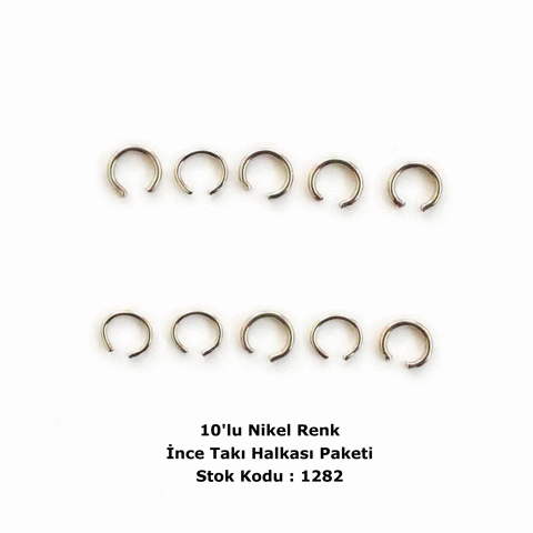 1282 Geniş Takı Halkası Nikel