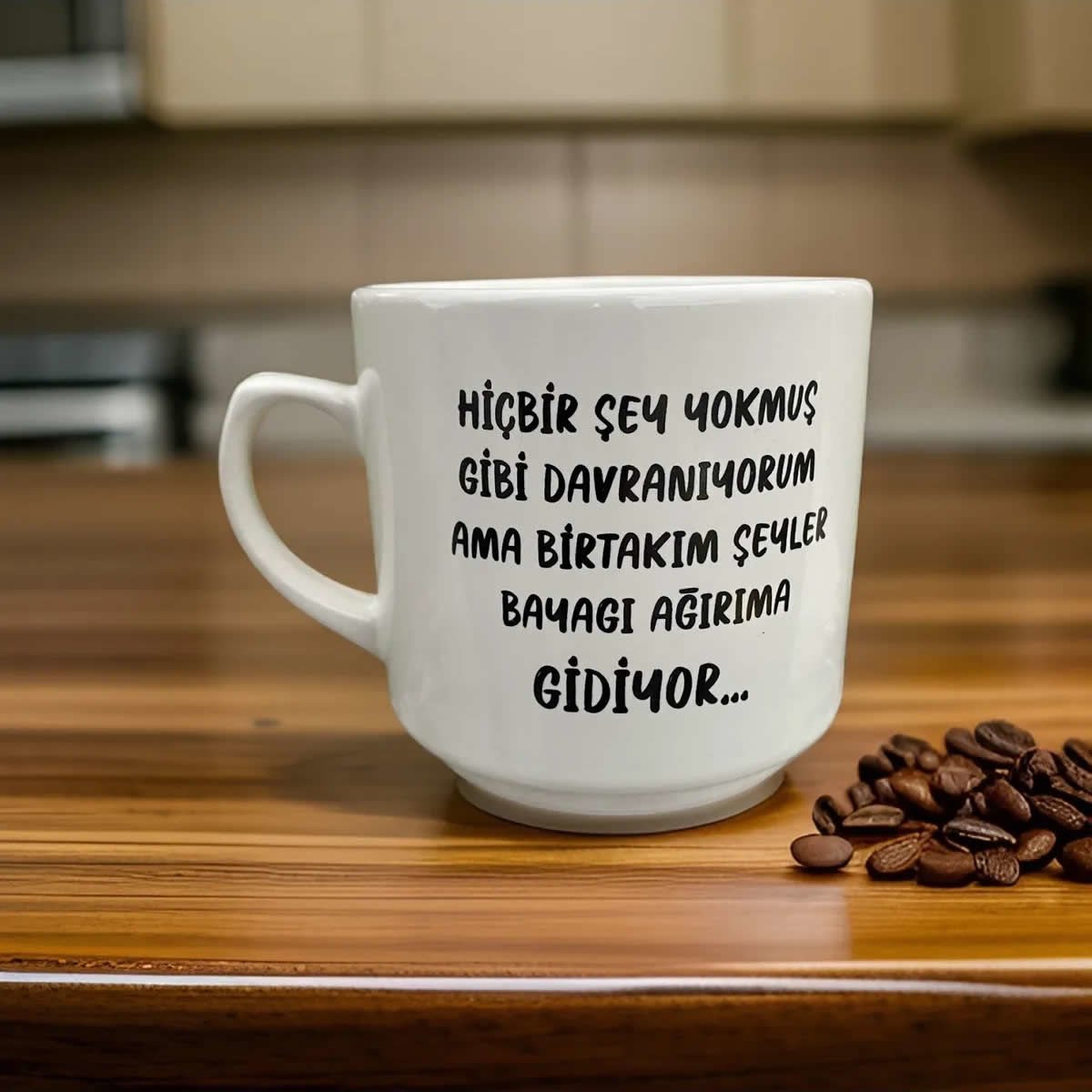 İlbay El İşi Seramik Times Kupa Mug Ağrıma Gidiyor