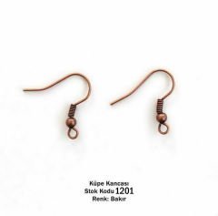 1201 Küpe Kancası Küpe Klipsi Bakır
