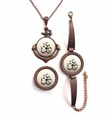 İlbay Çini Takı Kolye Bileklik Yüzük Seti 2457DS251