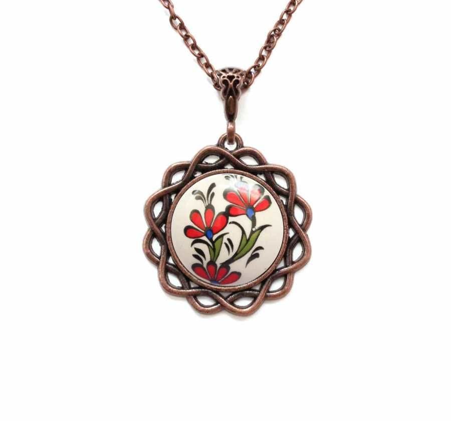 İlbay Çini Seramik Kolye 100DS116