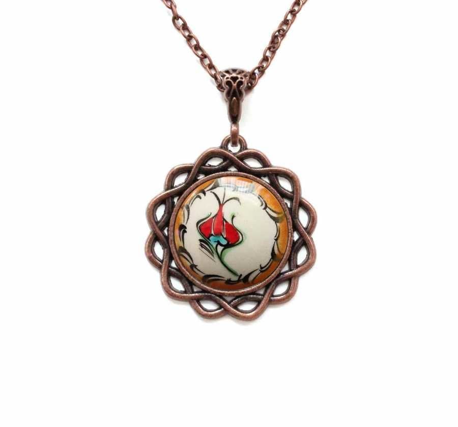 İlbay Çini Seramik Kolye 100DS145