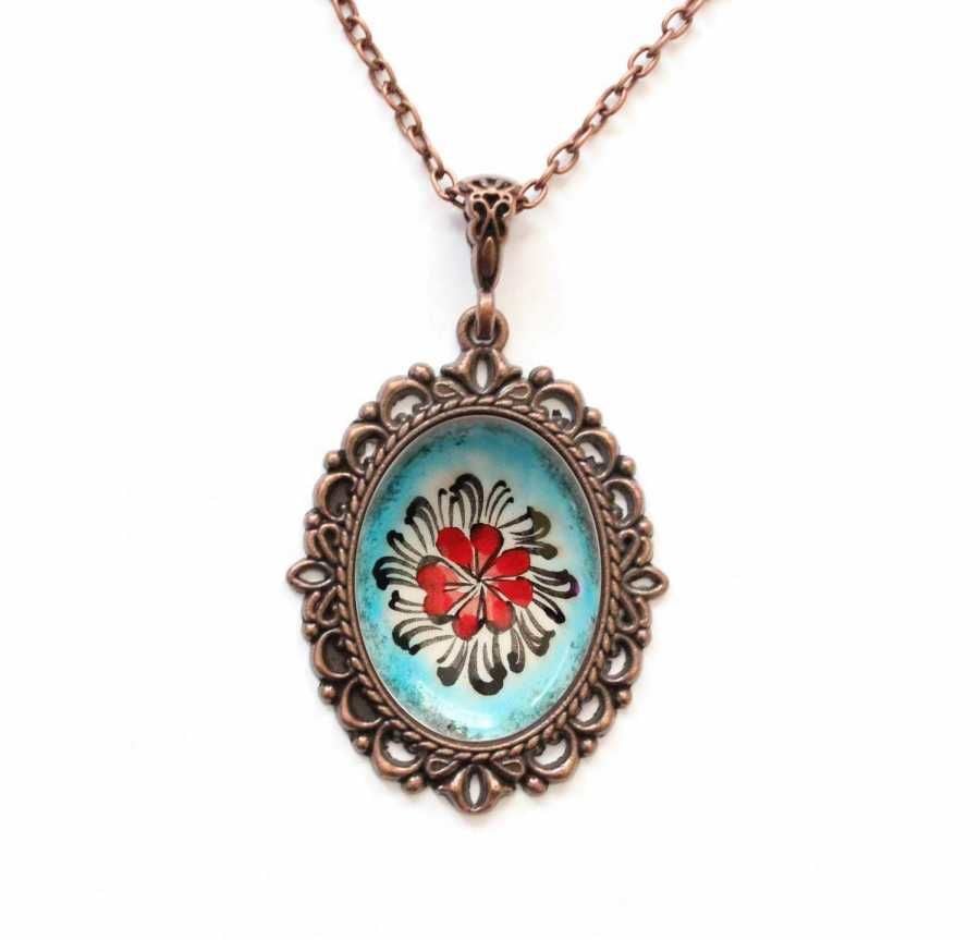 İlbay Çini Seramik Kolye 086DS051