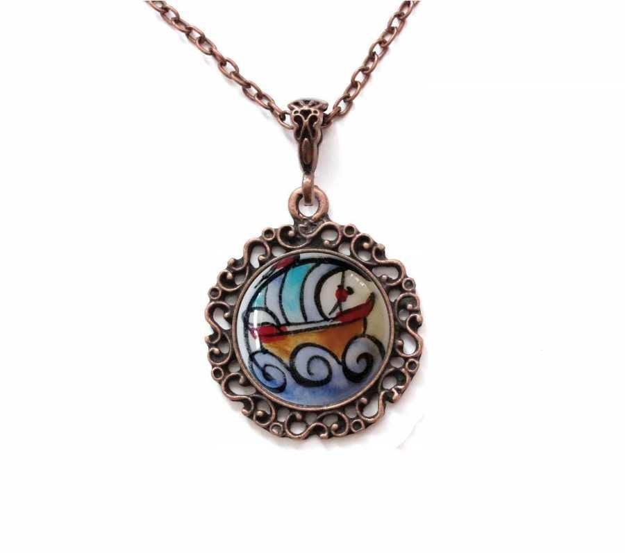 İlbay Çini Seramik Kolye 097DS154