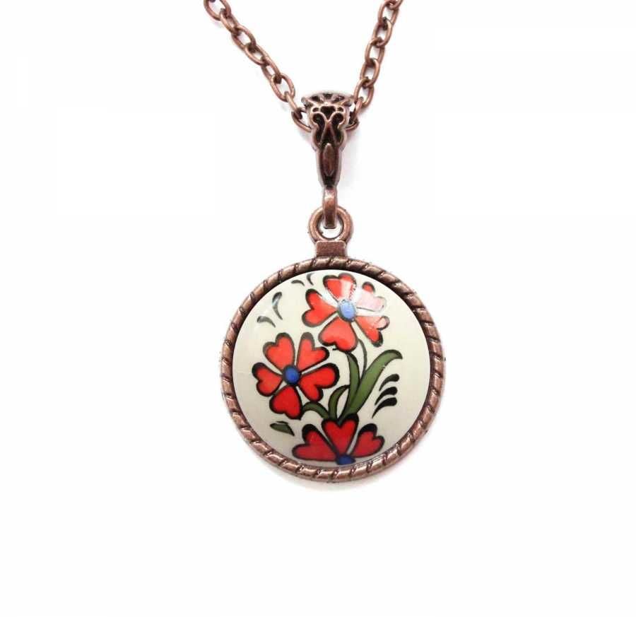 İlbay Çini Seramik Kolye 093DS107