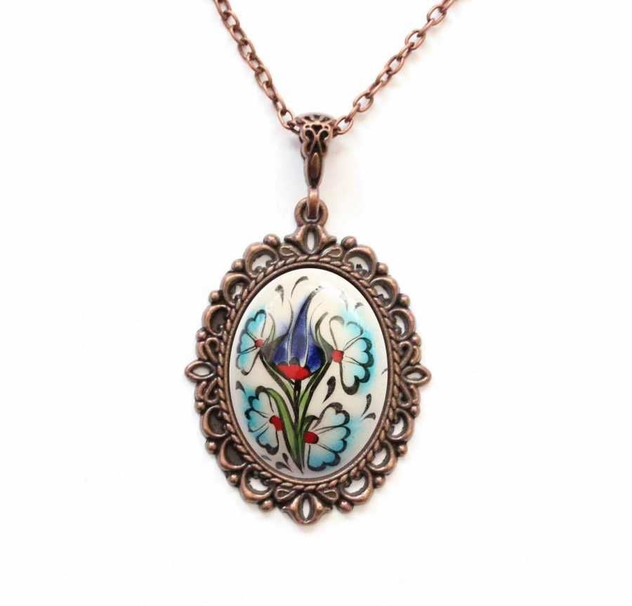 İlbay Çini Seramik Kolye 086DS052