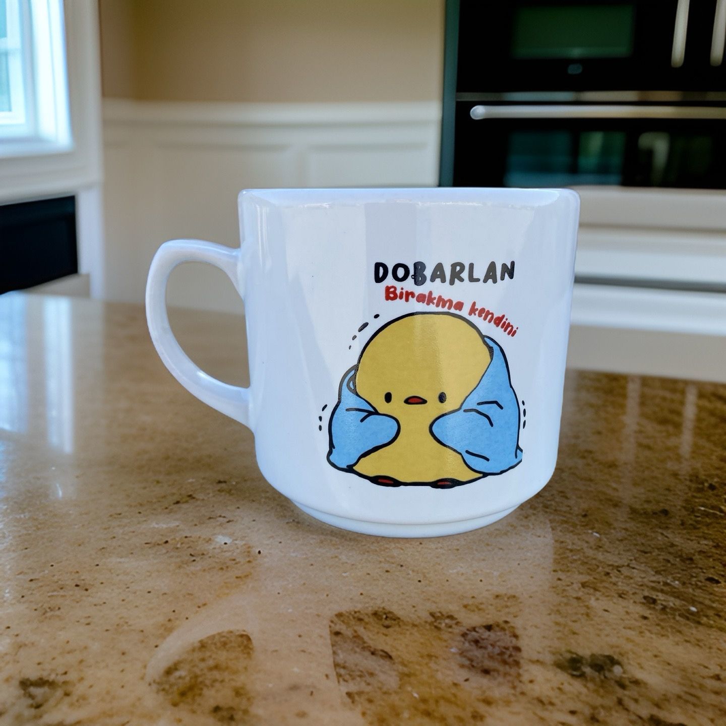 İlbay Seramik Times Kupa Bardak Mug Dobarlan Sarı