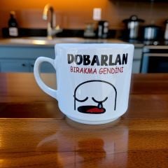 İlbay Seramik Times Kupa Bardak Mug Dobarlan Siyah