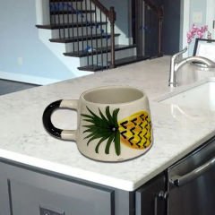 İlbay Seramik Klasik Kupa Bardak Mug Ananas
