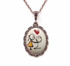 İlbay Çini Seramik Kolye 083DS086