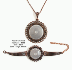 Kolye Bileklik Aparat Takım Set 3058 Bakır Kaplama
