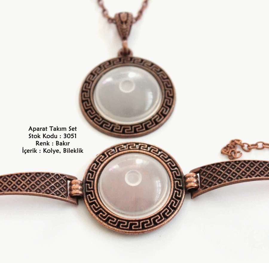Kolye Bileklik Aparat Takım Set 3051 Bakır Kaplama