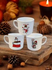 Yılbaşı Hediyesi 3’lü Seramik Times Kupa Bardak Mug