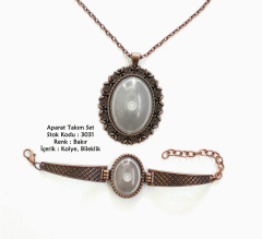 Kolye Bileklik Aparat Takım Set 3031 Bakır Kaplama